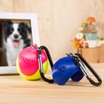 Personalised 3D Printing Lightweight Dog Toy Tennis Ball Holder with Keychain and Name Birthday Pet Backpack Accessories Gift for Dog Lovers