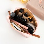 Trousse de maquillage personnalisée avec nom Accessoires de voyage portables Anniversaire Cadeau d'enterrement de vie de jeune fille pour les femmes