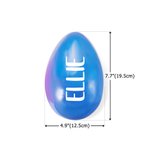 Huevo de Pascua Jumbo Rellenable Personalizado Estilo Sencillo Nombre Multicolor Rellenables Cesta de Navidad Pascua Cumpleaños Fiesta Regalos para Niños