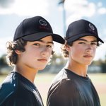 Personalized Embroidered Ball Icon Baseball Cap Adjustable Band with Name and Number Gift for Ball Sports Lover