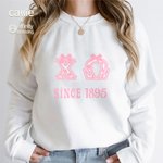 Personalisiertes Rosa Bogen Griechischen Buchstaben Sorority Name T-Shirt Sweatshirt Geburtstag Party Geschenk | Callie × Affinity Licensing
