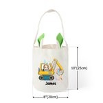 Sac à dos personnalisé pour garçon fille avec oreilles de lapin Sac à dos avec nom Chasse aux oeufs de Pâques Fournitures pour fête d'anniversaire Cadeau pour enfants