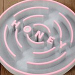 Personalized Multicolor Name Anti-slip Dog Slow Feeder Bowl Pet Feeding Supplies Birthday Gift for Pet Owners