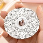 Miroir de maquillage de poche personnalisé Photo Tulip Blossom pour Elle