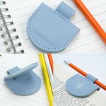 Personalised Foil Engraved Name Magnetic Leather Bookmark Clip with Pen Holder School Office Supplies Birthday Reading Gift for Book Lovers