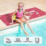 Toalla de playa personalizada de secado rápido con diseño de nubes estrellas y animales con inicial y nombre regalo de fiesta en la playa para niños
