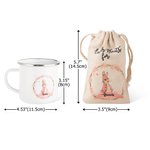 Personalised Peter Flopsy Rabbit Easter Bunny 12oz Enamel Mug Treat Bag with Name Gift for Kids