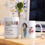 Tasse en céramique 11/15oz avec nom Cadeau d'appréciation pour le personnel médical