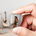 Henkilökohtainen Guitar Pick Kudottu Cord kaulakoru valokuva ja nimi Musiikki Performance Accessory Syntymäpäivälahja kitaristit Muusikko