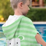 Gepersonaliseerd Schattig Dier Hamster Uil Streep Zacht Sneldrogend Kinder Strandlaken met Naam Zomervakantie Strandbenodigdheden Verjaardagscadeau voor Kinderen