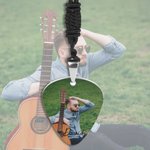 Henkilökohtainen Guitar Pick Kudottu Cord kaulakoru valokuva ja nimi Musiikki Performance Accessory Syntymäpäivälahja kitaristit Muusikko