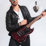 Henkilökohtainen Guitar Pick Kudottu Cord kaulakoru valokuva ja nimi Musiikki Performance Accessory Syntymäpäivälahja kitaristit Muusikko