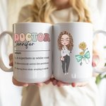 Tasse en céramique 11/15oz avec nom Cadeau d'appréciation pour le personnel médical