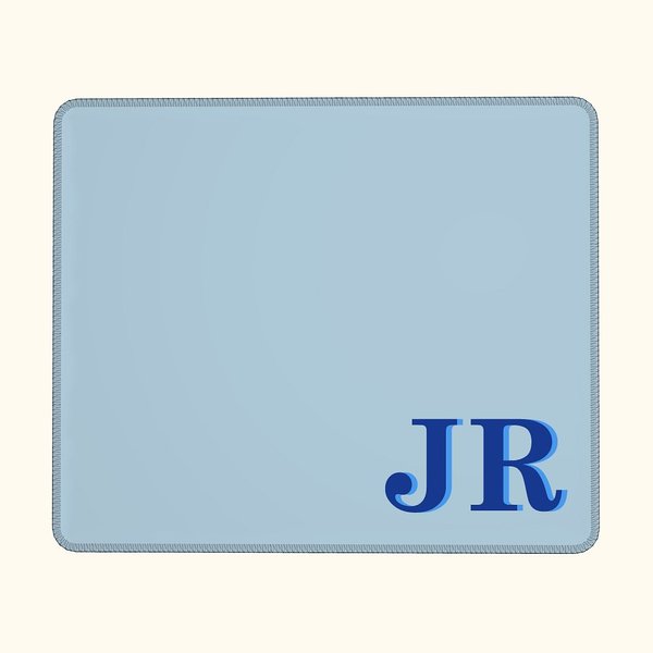 Personalised Multicolour Non-Slip Mouse Pad with  Initial Birthday Home Office Supplies Gift for Family