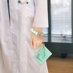 Fiore di nascita personalizzato con nodo a fiocco Stetoscopio con nappina Portafoglio in pelle con braccialetto di perline Regalo per la settimana dell'infermiera per il personale medico
