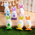 Huevos de Pascua personalizados con nombre Juego de 3 huevos de Pascua para regalar a los niños