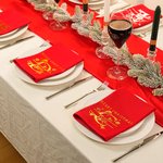 Personalisierte Initiale Serviette mit Schneeflocke Weihnachtsmütze Namen Merry Christmas Tischdeko Hauseinweihung Weihnachten Geschenk für Familie