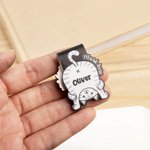 Personalisiertes Niedliches Magnetisches Katze Design Lesezeichen mit Namen Geburtstag Geschenk für Tierliebhaber Bücherwurm Buchliebhaber