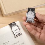 Personalisiertes Niedliches Magnetisches Katze Design Lesezeichen mit Namen Geburtstag Geschenk für Tierliebhaber Bücherwurm Buchliebhaber