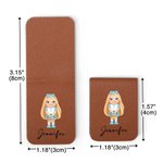 Personalisierte niedlichen Cartoon Mädchen magnetische Lesezeichen Clip mit Namen Ostern Geburtstag Geschenk für Buchliebhaber Bücherwurm
