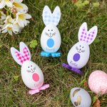 Huevos de Pascua personalizados con nombre Juego de 3 huevos de Pascua para regalar a los niños