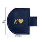 Personalised Foil Engraved Name Magnetic Leather Bookmark Clip with Pen Holder School Office Supplies Birthday Reading Gift for Book Lovers