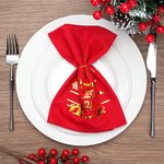 Personalisierte Initiale Serviette mit Schneeflocke Weihnachtsmütze Namen Merry Christmas Tischdeko Hauseinweihung Weihnachten Geschenk für Familie