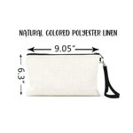 Personalized Cartoon Medical Character Linen Wristlet Makeup Bag with Name and Occupation Birthday Gift for Nurse Doctor Medical Staff