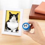 Personalized Cat Dog Pet Face Portrait Colorful Self-Inking Stamp with Name Birthday Pet Memorial Sympathy Gift for Pet Owner Lovers
