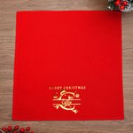 Personalisierte Initiale Serviette mit Schneeflocke Weihnachtsmütze Namen Merry Christmas Tischdeko Hauseinweihung Weihnachten Geschenk für Familie