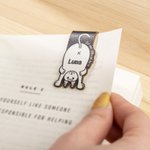 Personalisiertes Niedliches Magnetisches Katze Design Lesezeichen mit Namen Geburtstag Geschenk für Tierliebhaber Bücherwurm Buchliebhaber
