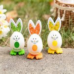 Huevos de Pascua personalizados con nombre Juego de 3 huevos de Pascua para regalar a los niños