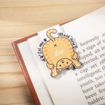 Personalisiertes Niedliches Magnetisches Katze Design Lesezeichen mit Namen Geburtstag Geschenk für Tierliebhaber Bücherwurm Buchliebhaber