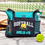 Spersonalizowana piłka nożna Baseball Sport Mama Duża siatkowa torba z tekstem Impreza sportowa Dzień Matki Urodziny Prezent dla Mamy Babci