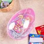 Personalized Watercolour Faux Glitter Bunny Fillable Jumbo Easter Egg with Name Holiday Basket Stuffers Easter Birthday Party Favors Gift for Kids