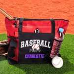 Spersonalizowana piłka nożna Baseball Sport Mama Duża siatkowa torba z tekstem Impreza sportowa Dzień Matki Urodziny Prezent dla Mamy Babci
