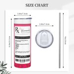 Personalised Hangover Kits Prescription Bottle 20oz Skinny Tumbler Bachelorette with Name Text Party Birthday Party Gift for Girls