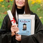 Personalizado Cartoon Graduación Carácter A5 A6 Cuaderno con nombre y texto Graduación Cumpleaños Regalo para las mujeres graduadas