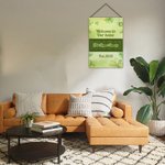 Bandera de jardín de cuatro hojas trébol irlandés personalizada con texto Día de San Patricio Regalo del Día de San Patricio para la familia