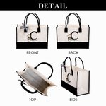 Personalized Classic Winnie the Pooh Large Canvas Tote Bag with Name and Initial Birthday Graduation Gift for Graduates