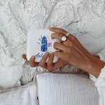 Personalizado piedra de nacimiento joyero cuadrado con nombre de viaje Esenciales Cumpleaños Boda Regalo para Niñas Mujeres