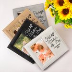 Personalised First Mother's Day Leather Photo Frame with Text and Folding Stand Memorial Keepsake Mother's Day Gift for Her