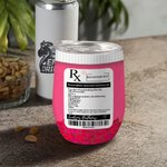 Personalizzato rosa Hangover Recovery Kit 12 oz vino Tumbler con pillola RX Design Compleanno Addio al Nubilato Bomboniera per Ragazza Donna