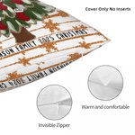 Gepersonaliseerde Glitter boog kerstboom kussenhoes met naam en tekst Home Decor verjaardag kerstcadeau voor familie kinderen