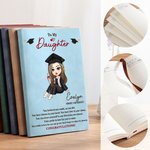Personalizado Cartoon Graduación Carácter A5 A6 Cuaderno con nombre y texto Graduación Cumpleaños Regalo para las mujeres graduadas