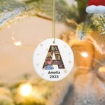 Personalisierte Cartoon Charakter Bücherregal Schneeflocken Lesen Mädchen Ornament mit Namen Baumschmuck Weihnachtsgeschenk für sie