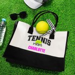 Spersonalizowana torba na ramię Baseball Basketball Mom Large Canvas Tote Bag with Text Game Day Sports Mom Gift for Women