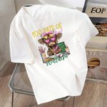 Personalizada 100 Días Vaca Montañesa Camiseta Sudadera Sudadera con Capucha con Nombre Día del Profesor Regalo de Vuelta al Cole para Profesores