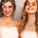 Personalized 3D Bubble Greek Letter Necklace Jewelry Bid Day Sisterhood Birthday Gift for Sisters Friends | Callie × Affinity Licensing