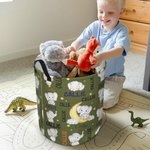 Personalisierte niedlichen Elefanten großen Spielzeug-Wäschekorb mit Griff wasserdicht Kinderzimmer Dekoration Housewarming Geschenk für Kinder